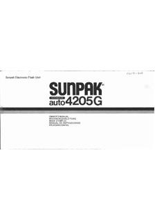 Sunpak 4205 G manual. Camera Instructions.